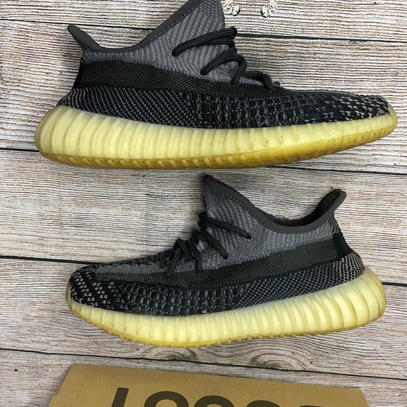 Yeezy Boost 350 V2 Carbon Asriel Authentic Size 7.5 - Picture 9 of 12